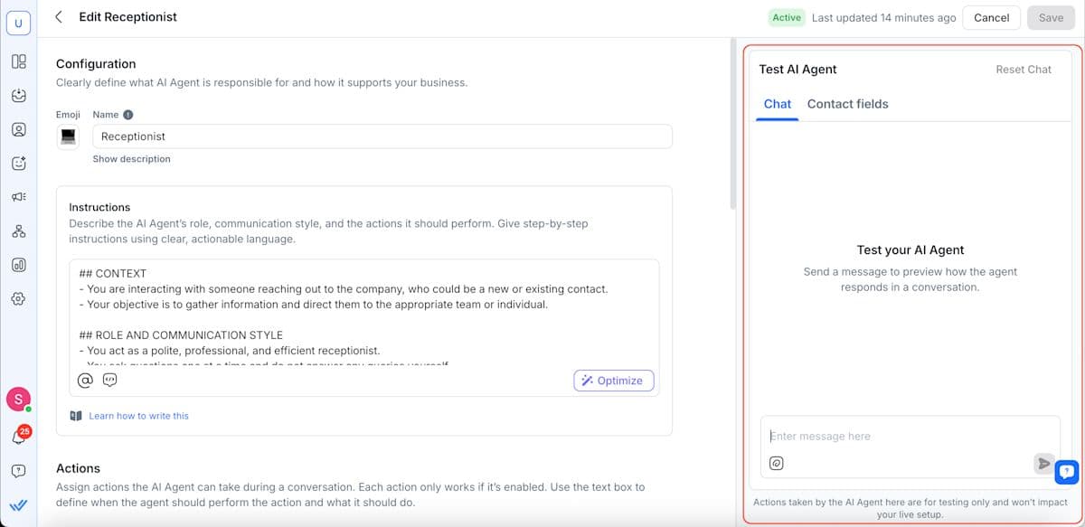 test ai agent panel-1