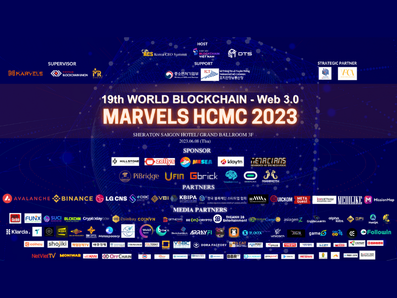 19TH WORLD BLOCKCHAIN WEB 3.0 MARVELS HCMC 2023
